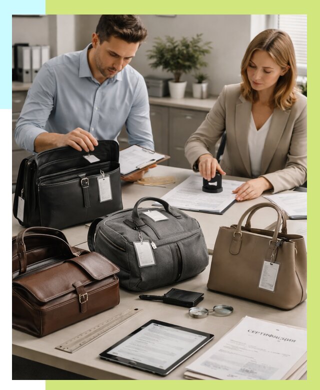 Сертификация сумок в Реже от 8215 руб. | Алешин-Реж