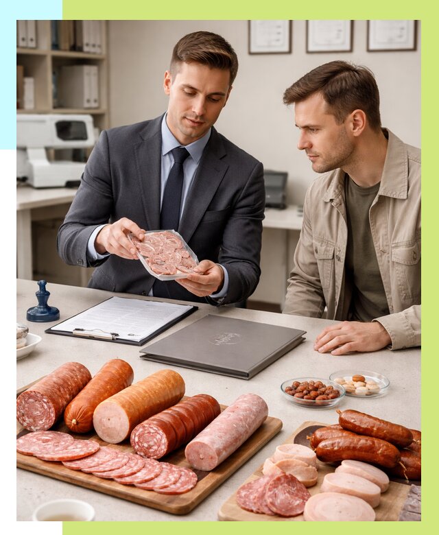 Сертификация колбасных изделий в Реже от 8215 р. | Алешин-Реж